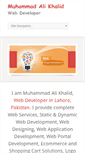 Mobile Screenshot of muhammadalikhalid.com